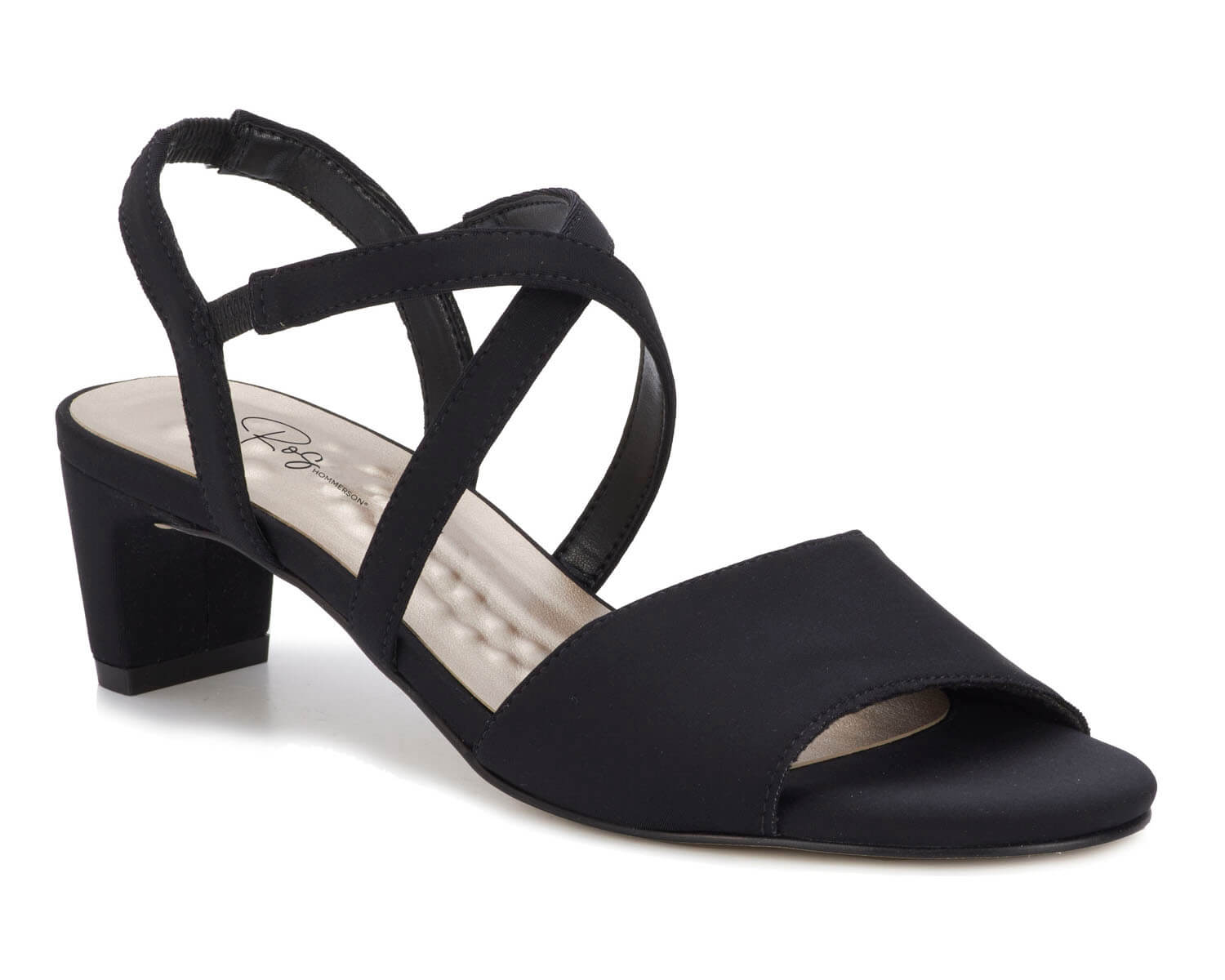dress sandals for women black Women's Every Step Counts Black Faux Leather High Heel Sandals | Size: 6.5