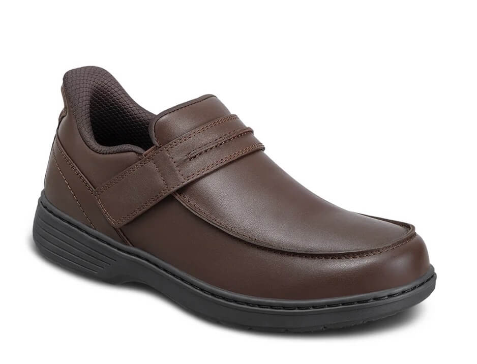 (取寄) オルソフィート メンズ  Orthofeet men Xavier Brown Orthofeet Xavier - Men's Hands-Free Dress Shoes | Flow Feet