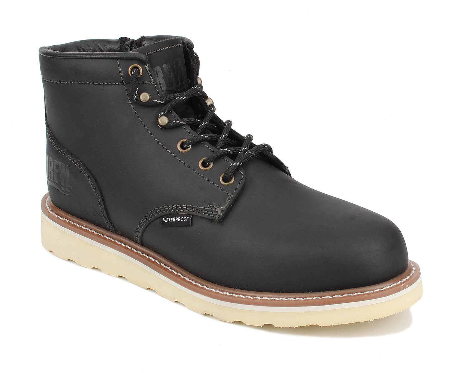NEW DREW men\'s big easy boot - wide in black tumbled leather b6224ab0-2380-4dcb-9be2-  main image 2