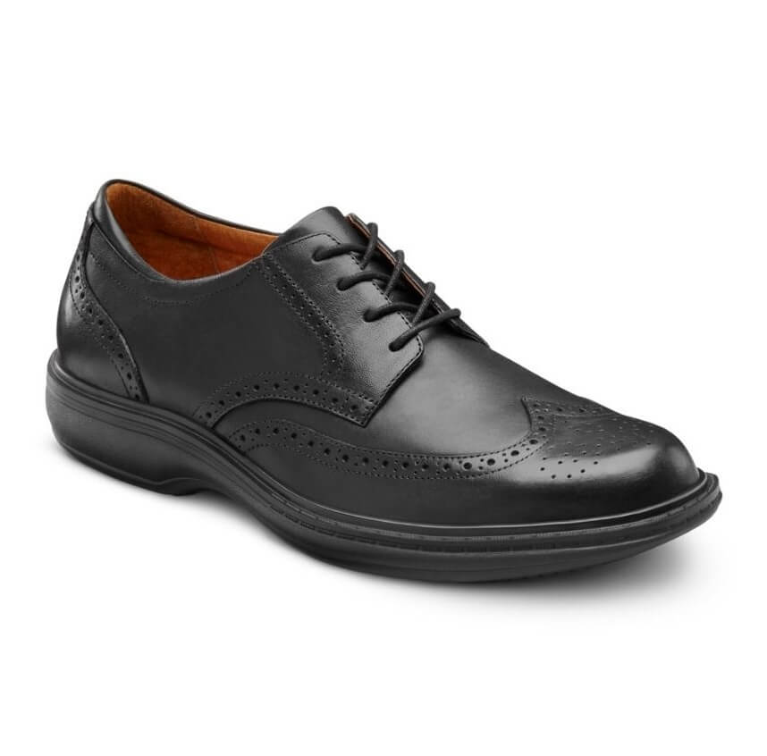 black comfort dress shoes Dr. Men's Wing Diabetic Size:XL 17-17.5 prevents foot pain and Geisha Lace Slip Asymmetrical REBAJASPV26/FASE2-30