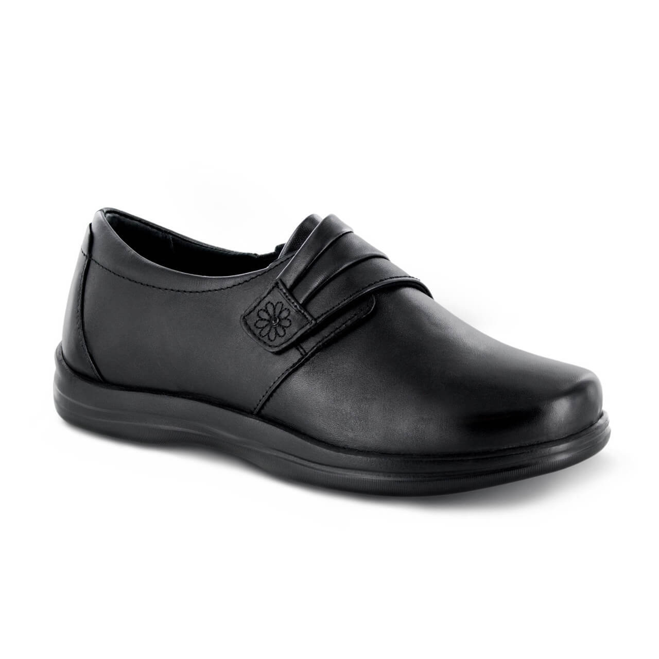 Apex Petals Linda - Women's Comfort Casual Dress Shoes (Color: Black - Shoe Size: 8.5 - Width: 